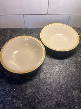 Set of 2 HEARTHSIDE GARDEN FESTIVAL Stoneware Serving Bowls 9”. NEW WITHOUT TAGS